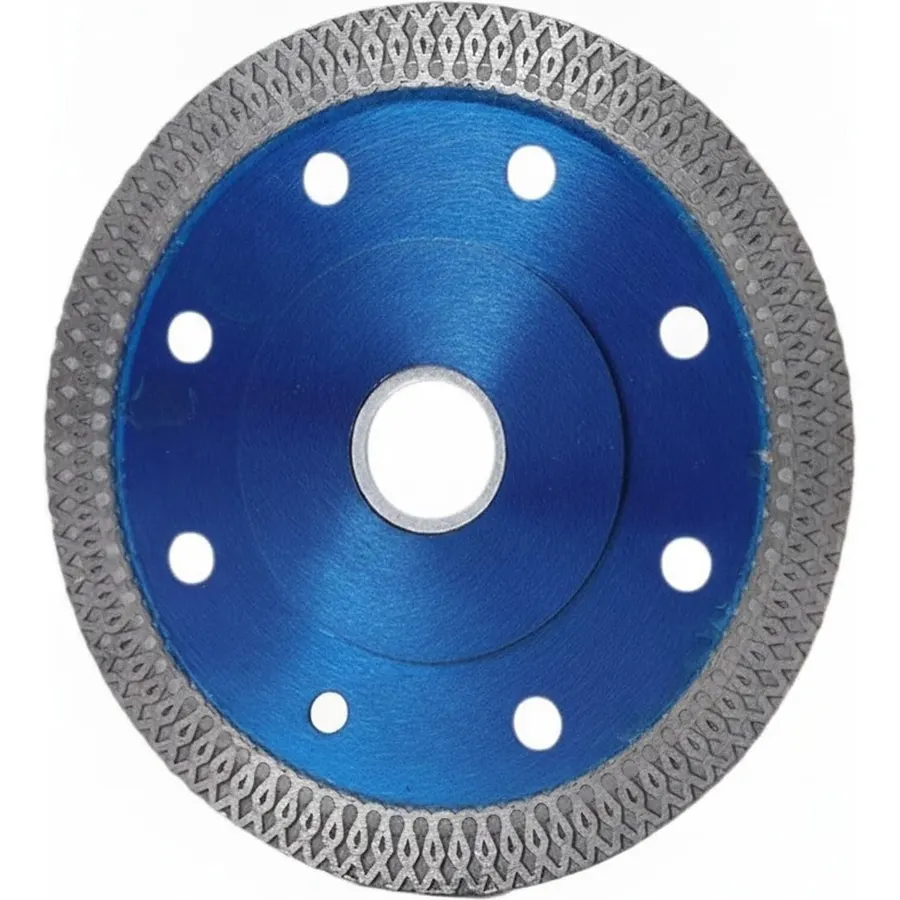 1-Pack Diamond Cutting Disc for Angle Grinder, Segmented Rim Cut-Off Wheel with Steel Core for Granite and Marble, Fits 4.5 to 7 Inch Tools