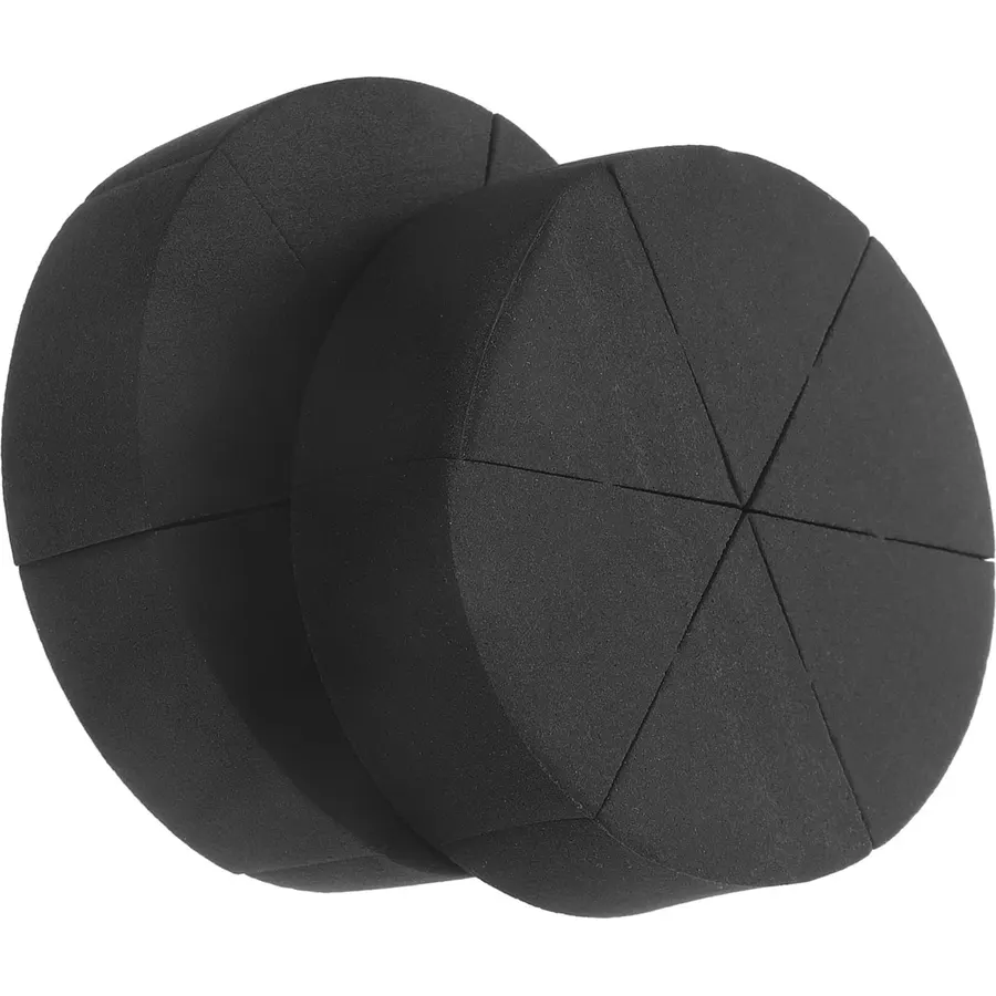 12pcs Black Polyurethane Triangle Makeup Sponges