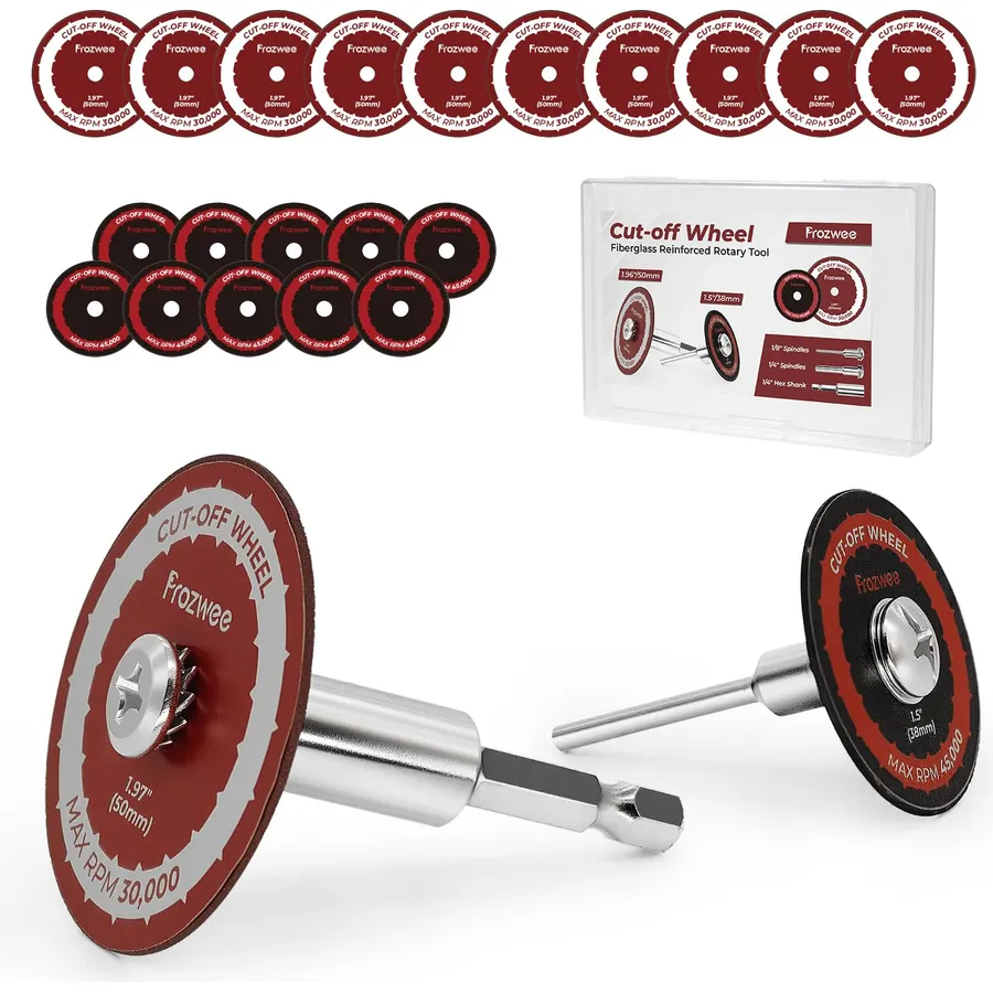 20PCS Cutting Wheel for Drill,10PCS 1.5" & 10PCS 1.97" Cutting Disc