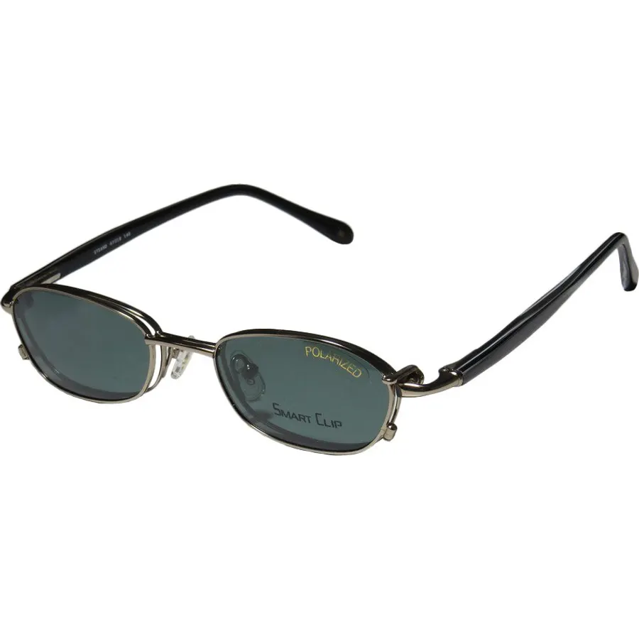 244 Mens/Womens Designer Full-rim Sunglass Lens Clip-Ons Flexible Hinges Eyeglasses/Glasses (47-18-140, Sand / Black / White)