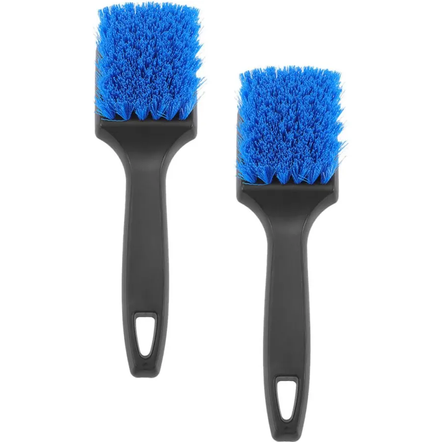 2pcs Car Tire Brush, PP Plastic Automotive Wheel Detailing Tool