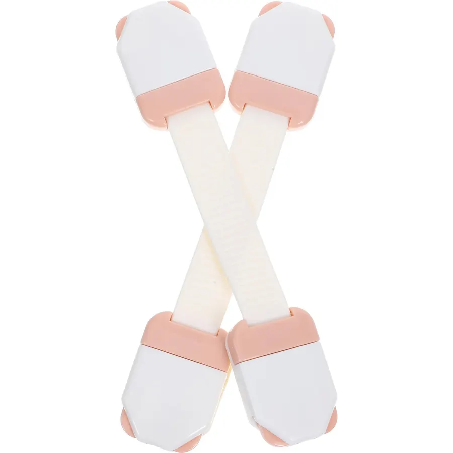 2pcs Childproof Cabinet Locks, Pink ABS PE Adhesive Safety Lock