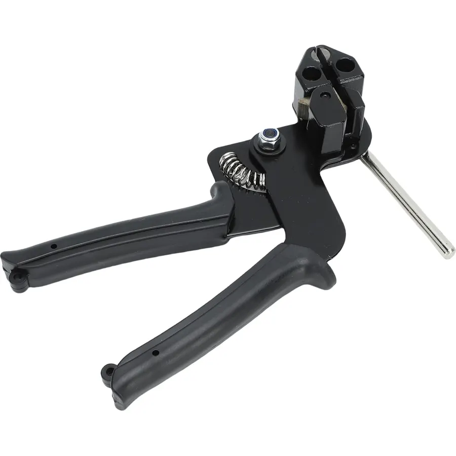 304 Stainless Steel Cable Tie Tool Kit, 200LBS Capacity (Black)