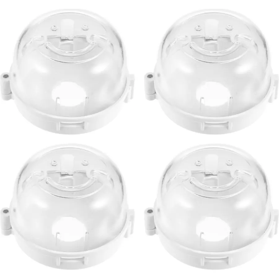 4pcs Kitchen Stove Knob Covers, Plastic Oven Safety Guard