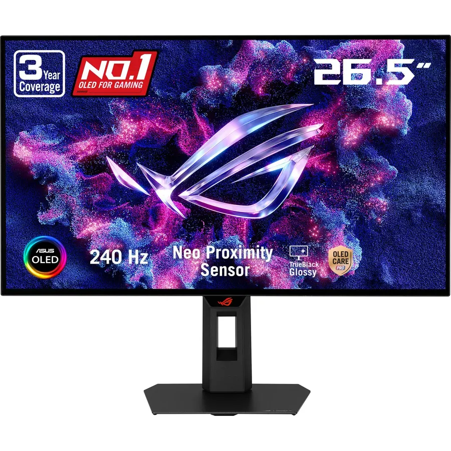 ASUS ROG XG27AQDMGR 27 Inch 1440p 240Hz Glossy OLED HDR Gaming Monitor