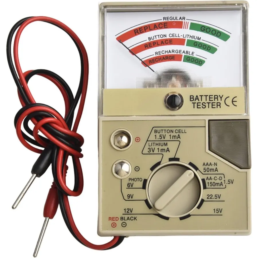 Batteries Tester, Watch Button Cell Voltage