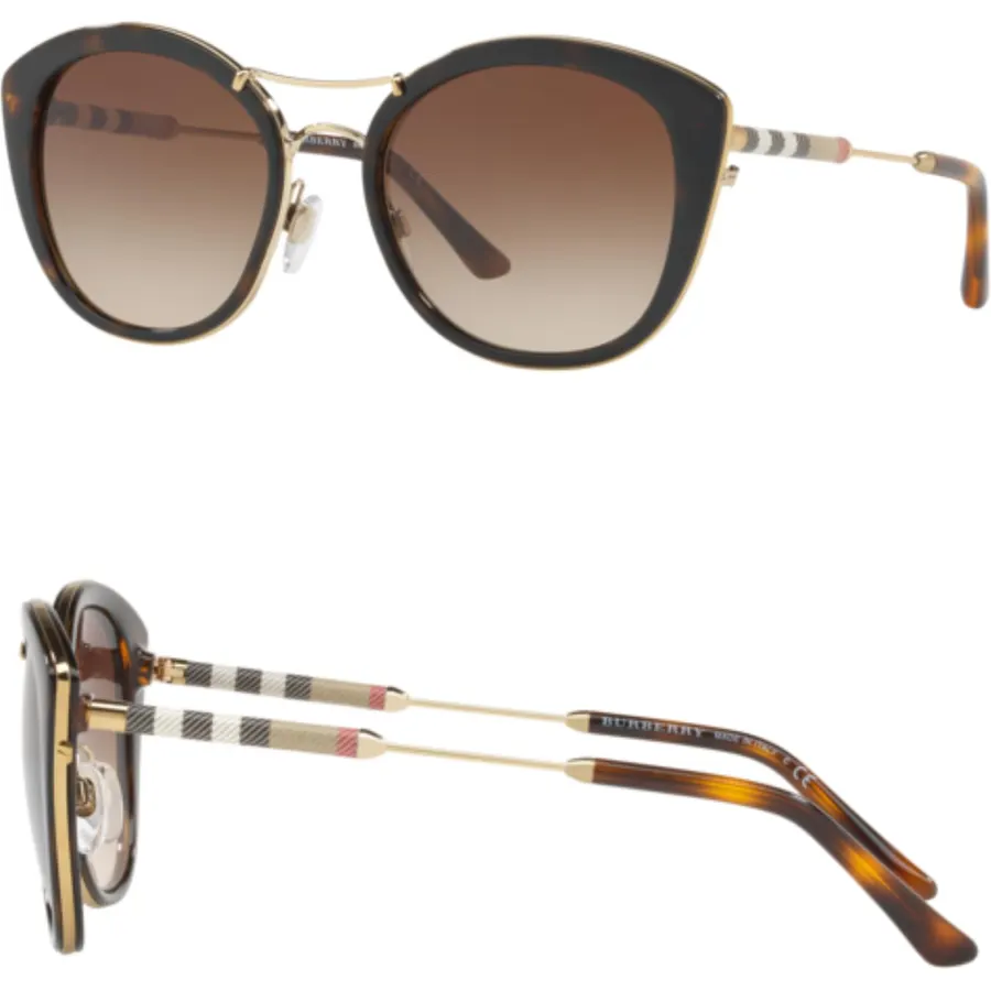 BURBERRY BE4251Q Round Shape Nylon Sunglasses with Luxury Eyewear Kit