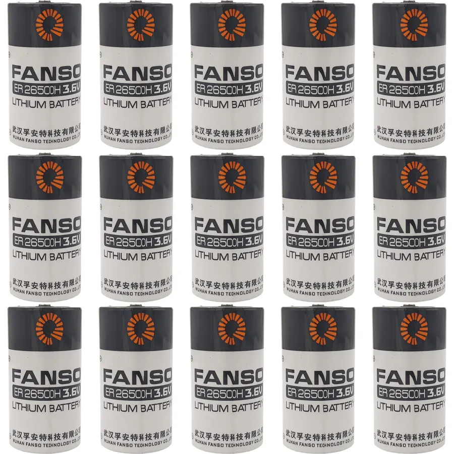 (15PCS/Set) ER26500H 3.6V Batteries 9000mAh Long-Lasting Non-Rechargeable Disposable Lithium Battery ER26500 for Smart Water Meter Battery