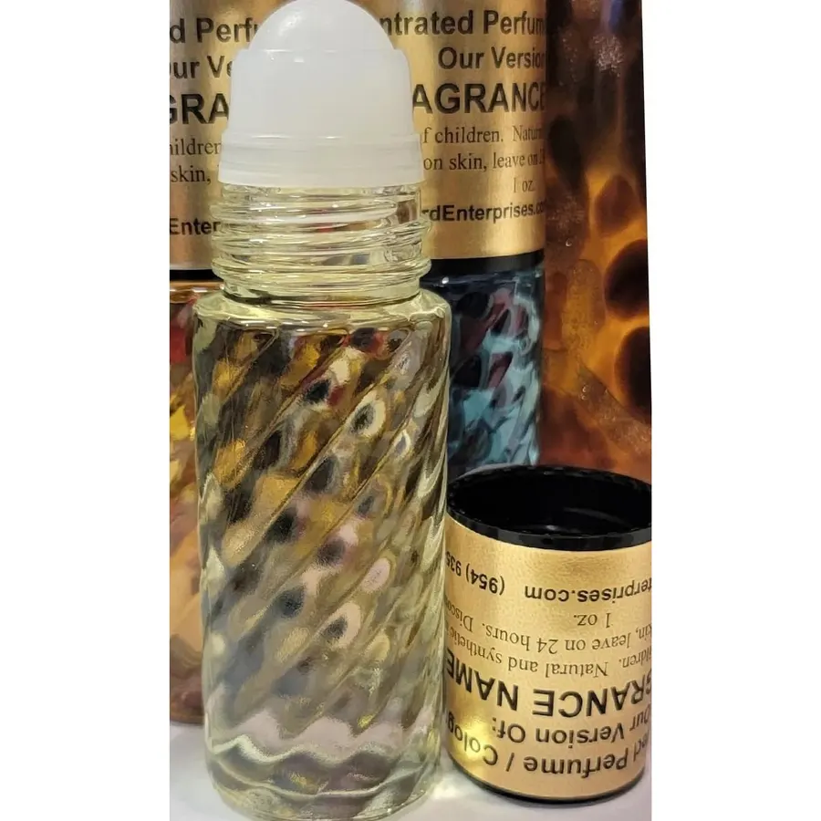 HYWD Enterprises Cologne Oil Comparable to GRAVITY for Men, Fragrance Rendition, Eau de Parfum, 1 oz. (30ml) Swirly Glass Roll on