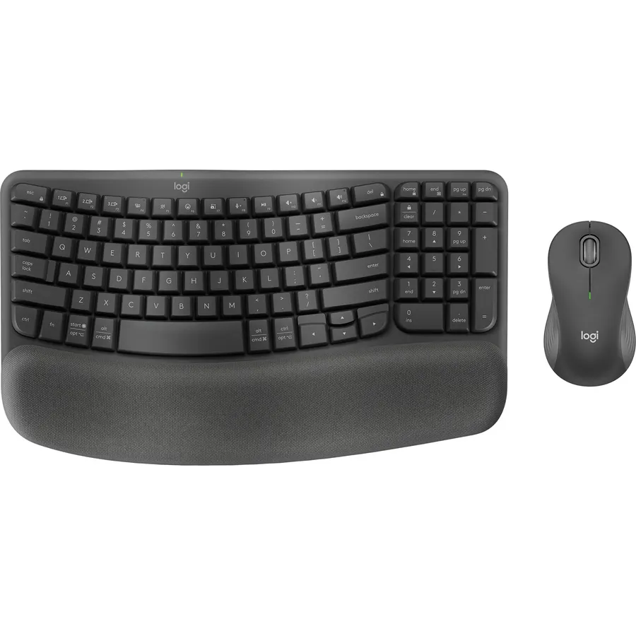Logitech Wave Keys for Business Ergonomic Keyboard - Graphite