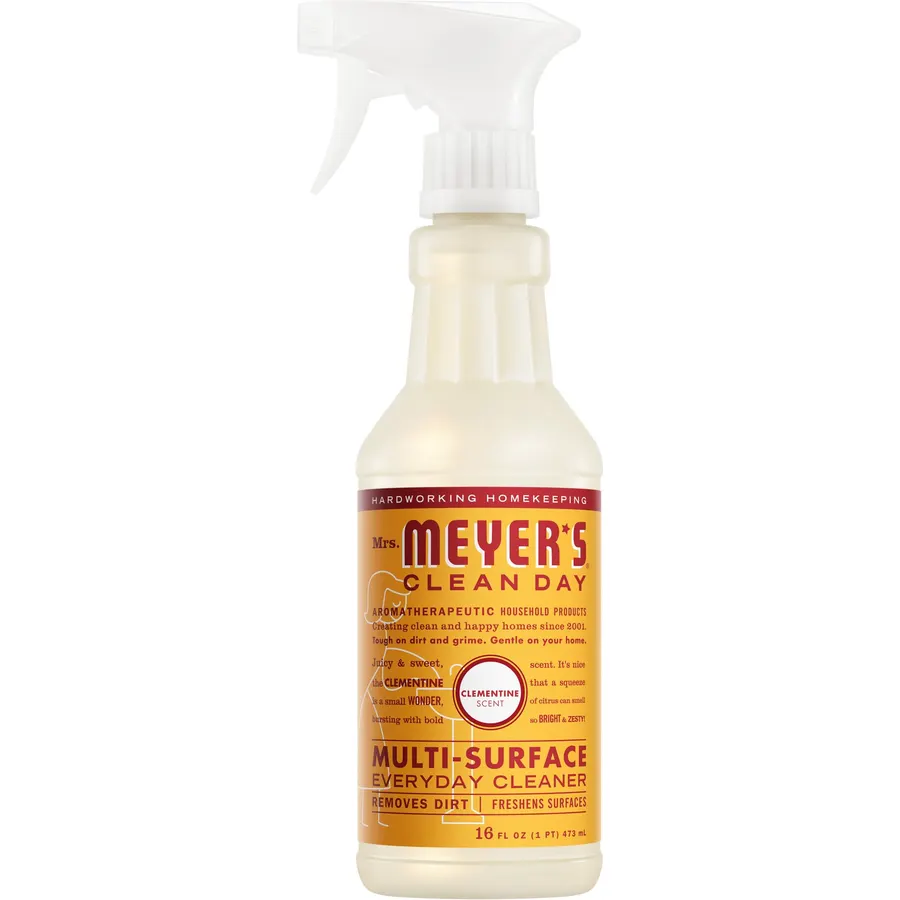 Mrs. MEYER'S CLEAN DAY Multi-Surface Cleaner, Clementine, 16 Fl Oz (Pack of 6)
