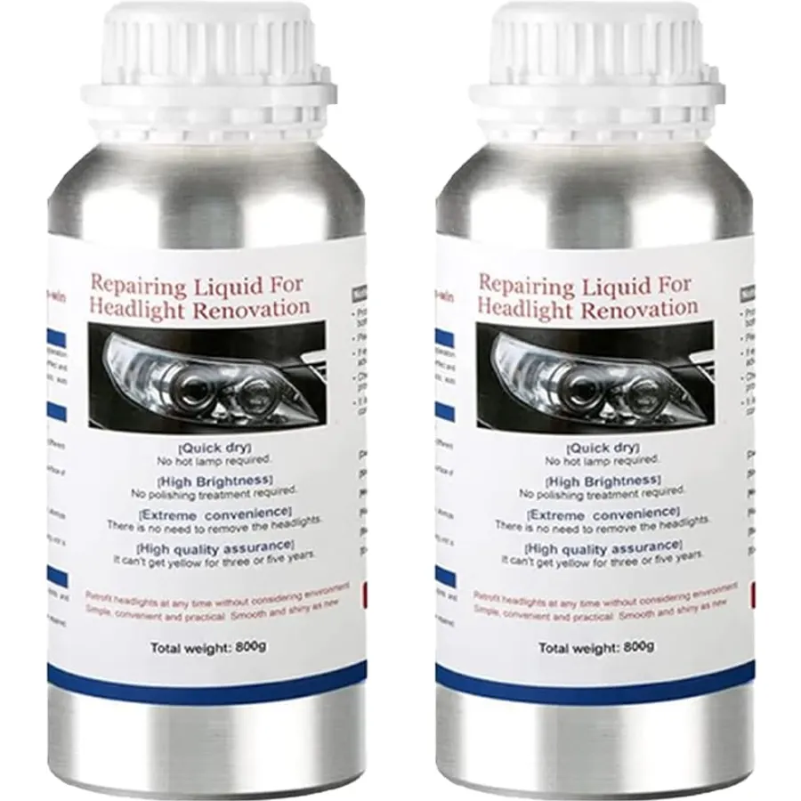 ROYWOO 1600g Car Headlight Restoration Liquid，Auto Headlight Scratch Restoring Fluid，Headlight Lens Polish Repair Liquid for Repair of Scratch,Yellowed, Haze, Cracked Headlamp
