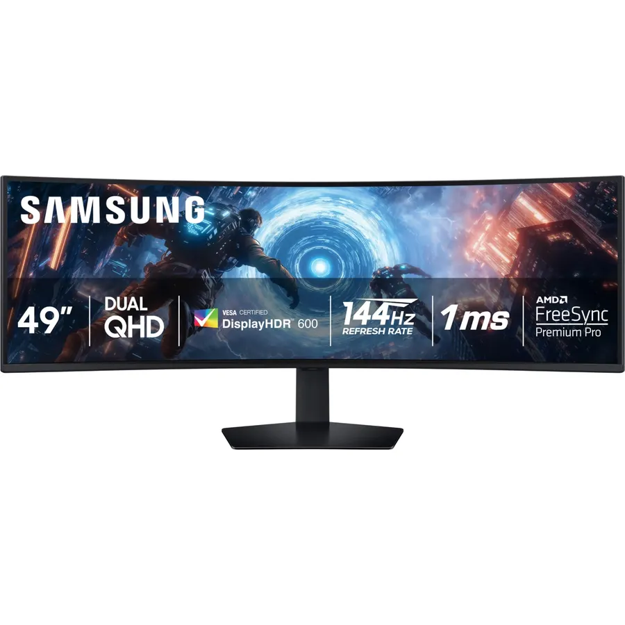 SAMSUNG 49-inch Odyssey G9 (G91F) DQHD, 144Hz, Curved Gaming Monitor, Ultra-Wide 32:9 Screen