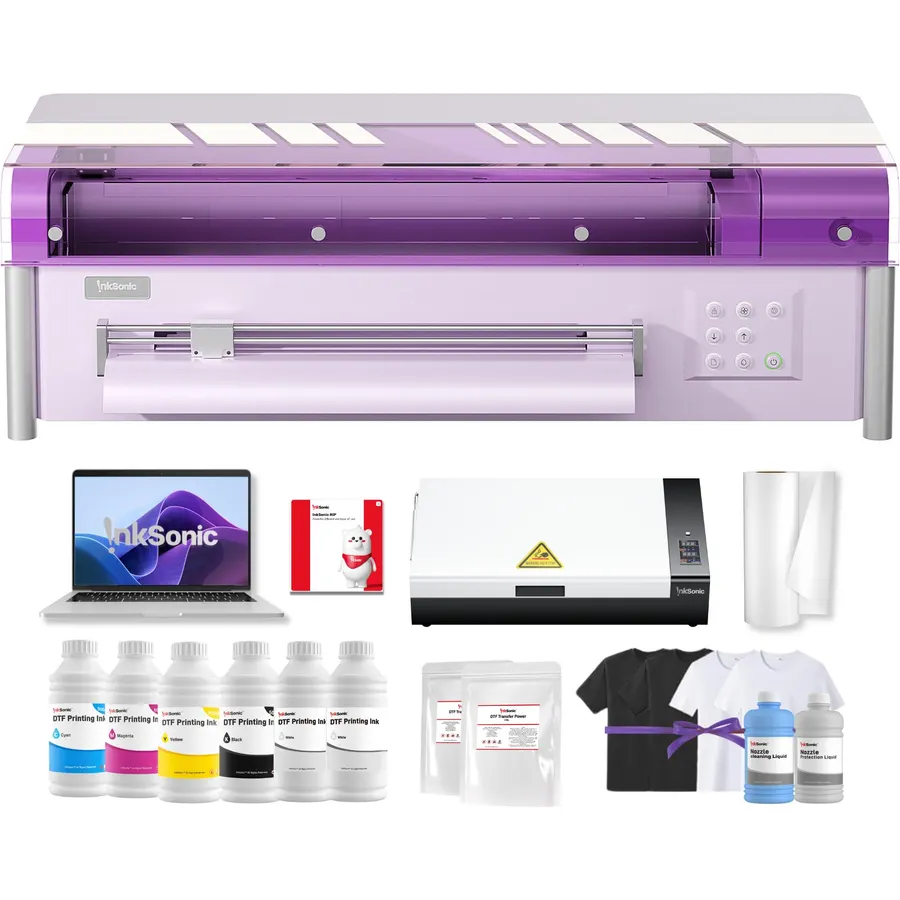 Spark F13 A3 DTF Printer with Oven & Laptop for Apparel Printing