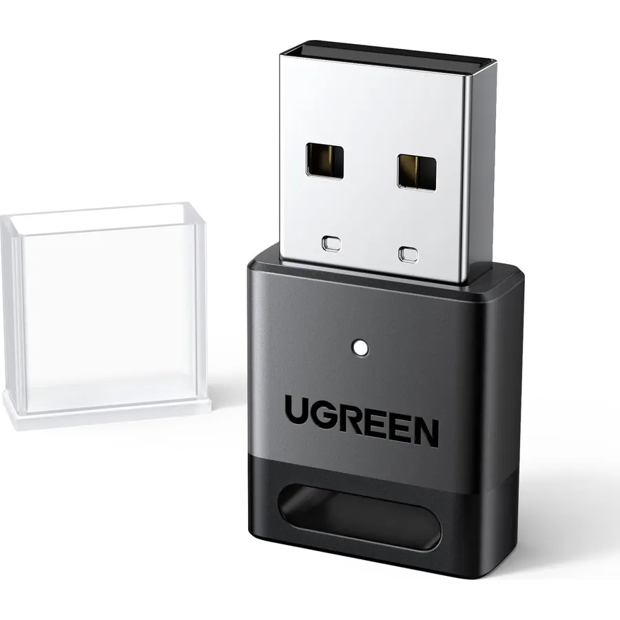 UGREEN USB Bluetooth Adapter for PC Bluetooth 5.4 Dongle Receiver EDR & BLE, Plug & Play Supports Windows 11/10/8.1, for Desktop, Laptop, Headphone,Keyboard,Mouse, Speakers,Printer